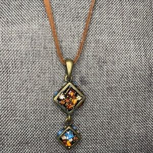 Lia Sophia multi gem necklace